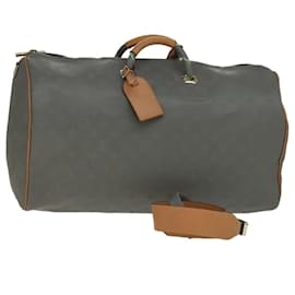 LOUIS VUITTON Borsa Keepall Bandoulière 50 in titanio Argento M43886 LV Auth 108706SM