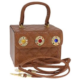 FENDI Vanity Hand Bag Leather 2way Brown Auth 108006SAV