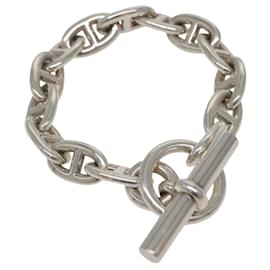Bracelet Chaine d'Ancre MM HERMES Ag925 14 Maillons Argent Auth 134933SM - Hermès