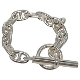 Pulsera Chaine d'Ancre MM HERMES Ag925 14 Enlaces Plata Auth 134932SM - Hermès