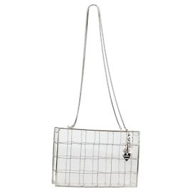 CHANEL Chain Tote Bag plastic Clear CC Auth 134859SM