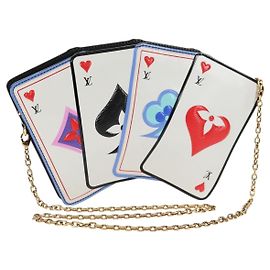 LOUIS VUITTON Monogram Game On Geldbörse Zoe Tasche Weiß M80226 LV Auth 143515SM