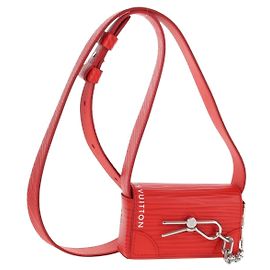 LOUIS VUITTON Micro Steamer Borsa a Spalla in Pelle Rossa M23837 LV Auth 137151SM