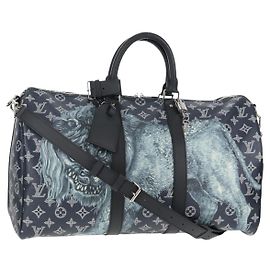 LOUIS VUITTON Monogram Savanna Keepall Bandouliere 45 Tasche M54129 LV Auth 137148SM