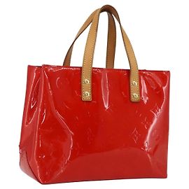 LOUIS VUITTON Borsa a Mano Monogram Vernis Reade PM Rossa M91088 Auth LV 170927