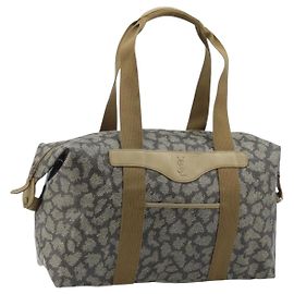 Saint Laurent Borsa Tote in PVC Canvas Grigio Auth bs34002