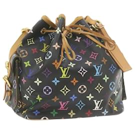 LOUIS VUITTON Borsa a Spalla Noe Monogram Multicolore Nera M42230 LV Auth am337bSAV