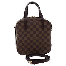 LOUIS VUITTON Sac à main Spontini Damier Ebene SP Commande N48021 LV Auth 27266SAV
