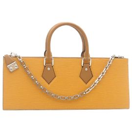 LOUIS VUITTON Borsa Tricot Epi San Fran 2way Gialla M52805 Auth ar6465SV