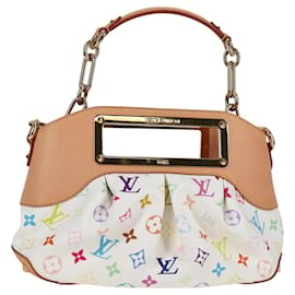 LOUIS VUITTON Borsa a Spalla Judy PM Monogram Multicolore Bianca M40257 Auth BA3564SAV