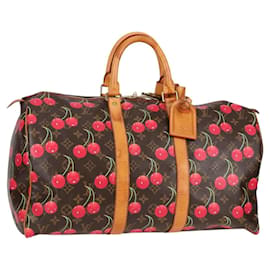 LOUIS VUITTON Borsa Boston Monogram Ciliegia Keepall 45 M95011 LV Auth MX506V