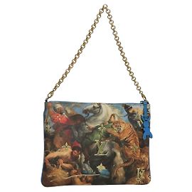LOUIS VUITTON Pochette Plat Celty Koons Rubens M64617 LV Auth 132960SAM
