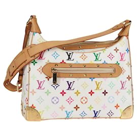 LOUIS VUITTON Borsa Boulogne Monogram Multicolore Bianca M92660 Auth 134950SAV