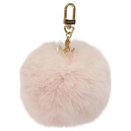 Louis Vuitton LUIS VUITTON Fuzzy Bubble Schlüsselanhänger Rosa Gold M67371 LV Auth JB089M