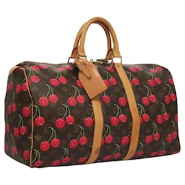 LOUIS VUITTON Monogram Ciliegia Keepall 45 Borsa Boston M95011 LV Auth BD1558SAM