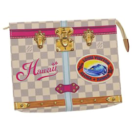 LOUIS VUITTON Poche Toilette 26 Damier Azur M41438 Auth LV ak181SAM - Louis Vuitton