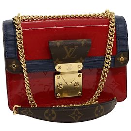 LOUIS VUITTON Borsa a Spalla Vernis Wynwood Rosso Scarlatto M90517 LV Auth lt554SM