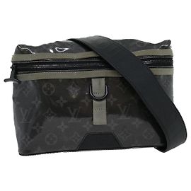 LOUIS VUITTON Borsa a Spalla Eclipse Glaze Messenger PM Grigia M52218 LV Auth 30549SAV