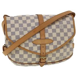 LOUIS VUITTON Borsa a Spalla Saumur 30 Damier Azur SPO N48202 LV Auth 32766SAV