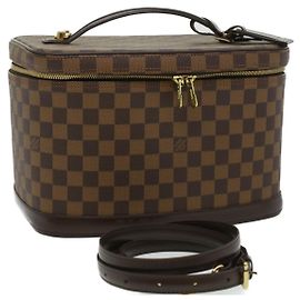 LOUIS VUITTON Borsa a Mano Nice Damier Ebene SPO 2way N47280 LV Auth 32758SAV