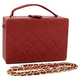 CHANEL Borsa Matelassé in Pelle di Agnello 2way Rossa CC Auth 115600V