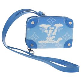 Portafoglio Soft Trunk Clouds Louis Vuitton Blu M45440 LV Auth 144891SAM