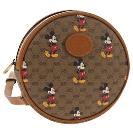 GUCCI Micro GG Supreme Disney Mini-Rucksack aus PVC Beige 603730 Auth 146074SM