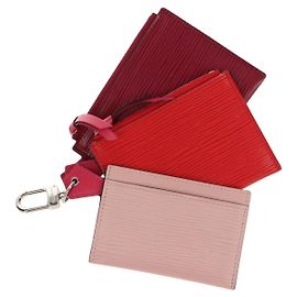 LOUIS VUITTON Étui à cartes Pass Trio Epi Multicolore M62254 LV Auth 146539SAM