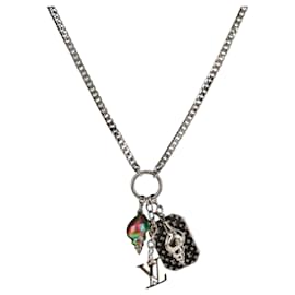 Collana a conchiglia LOUIS VUITTON metallo Argento M01495 LV Auth 136561SAM