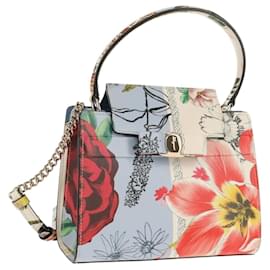 Borsa a mano Vala in pelle 2 in 1 multicolore oro Auth 145624SAV di Salvatore Ferragamo