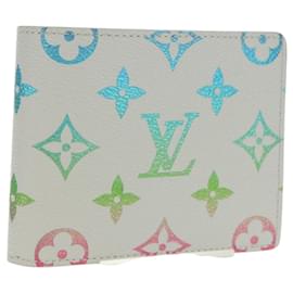 LOUIS VUITTON Cartera Slender Multicolor Gris M14354 LV Auth 147576SAM