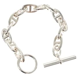 Hermès Bracelet Chaine d'Ancre MM HERMES Ag925 Argent Auth nb497SM