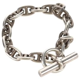 Bracelet Chaine d'Ancre MM HERMES Ag925 17 Maillons Argent Auth 145603SM - Hermès