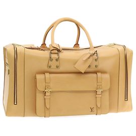 LOUIS VUITTON Nomad Reisetasche Boston Sonderbestellung Beige LV Auth 22115SV