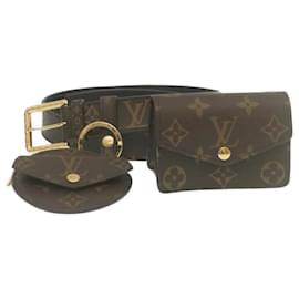 LOUIS VUITTON Cintura Monogram Daily Multi Pocket Borsa a Vita M0236Y Auth ai676SAM