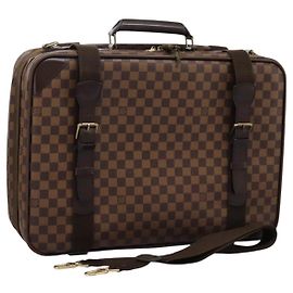 LOUIS VUITTON Trunk Satellite 53 Damier Ebene SPO M23356 LV Auth 115731V
