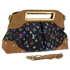 LOUIS VUITTON Borsa Judy GM 2way Monogram Multicolore Nera M40254 Autentica LV BD1050SAV