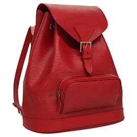 LOUIS VUITTON Mochila Epi Montsouris MM Mónaco 700º Roja LV Auth BD973SAV - Louis Vuitton
