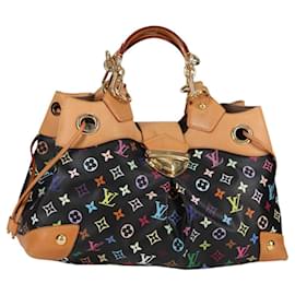 LOUIS VUITTON Borsa Tote Ursula Monogram Multicolore Nera M40124 LV Auth 123617SAV