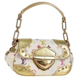 LOUIS VUITTON Monogramm Multicolor Marilyn Tasche Weiß M40206 LV Auth 124890SAV