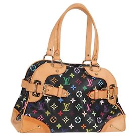 LOUIS VUITTON Handtasche Claudia Monogram Multicolor Schwarz M40194 LV Auth 124894SAV