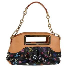 LOUIS VUITTON Monogram Multicolor Judy PM Tasche 2way Schwarz M40258 LV Auth 126485SAV