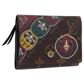 LOUIS VUITTON Cartera Victorine Monogram Kabuki M67253 Auth hk3432