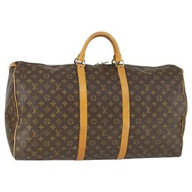 LOUIS VUITTON Monogram Keepall 60 Boston Tasche M41422 LV Auth ep13028