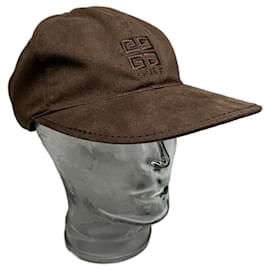 Cappellino SnapBack in Velluto Vintage Givenchy Marrone