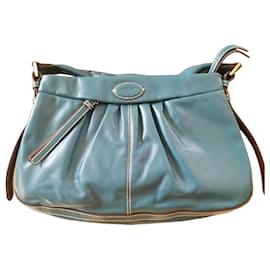 Bolso de mano Lancel Angelina de piel turquesa