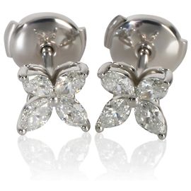 Orecchini Victoria piccolo modello in diamante e platino Tiffany & Co.