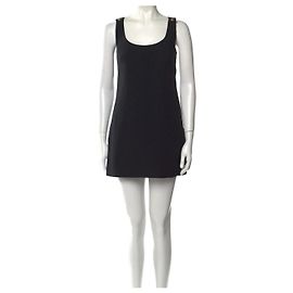 Gianni Versace Shift Kleid Mini mit Rundhalsausschnitt Schwarz
