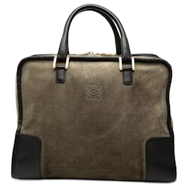 LOEWE Amazona 32 in suede verde