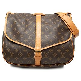 Louis Vuitton Saumur 35 Monogram Marron